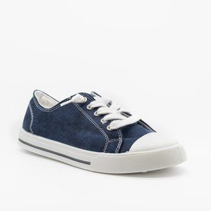 Forever Women Cute Stylish Comfort Canvas Fashion Sneakers - Navy - Size 7.5